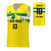 Basketball Jersey Mountains - Yellow